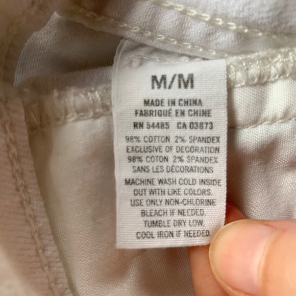 American Eagle White Jean Waist Jacket - Picture 8 of 8